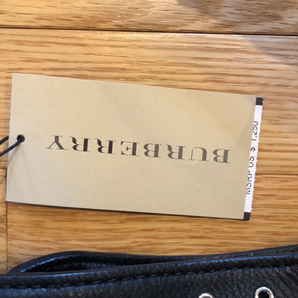 NWT Burberry black leather Maidstone medium tote - Picture 3 of 13